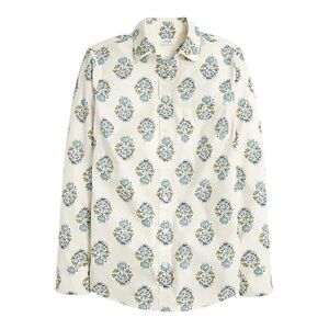 J. Crew Women’s Printed Cotton Floral Button Down 2X